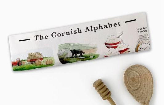The Cornish Alphabet Tea Towel