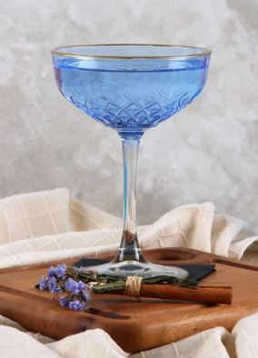 Copy of Crystal Coupe/Cocktail Glasses- Blue