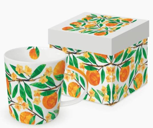 "Oranges" Motif Mug